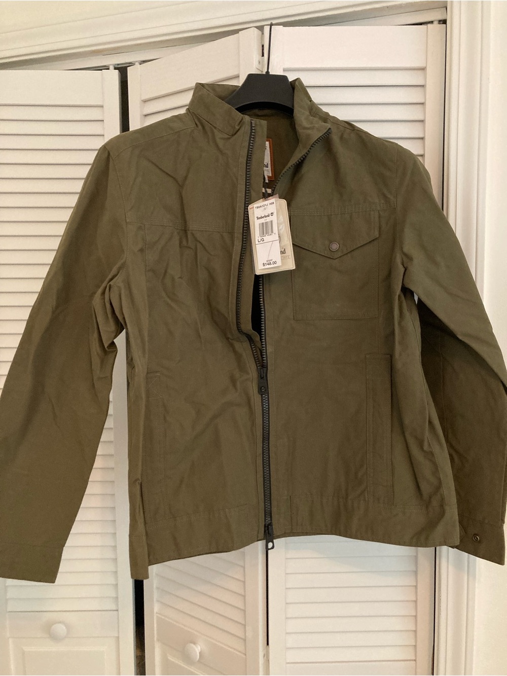 Timberland Men’s Olive Green Lightweight Utility Jacket
